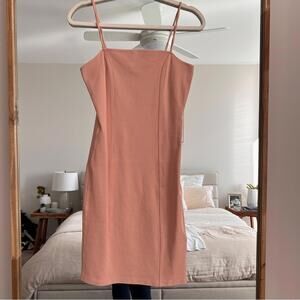 Forever 21 Peach Mini Dress with Spaghetti Straps